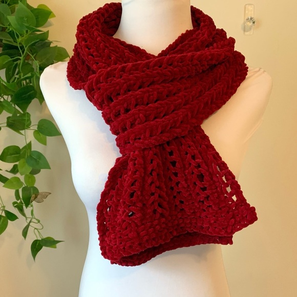 Rich Red Scarf - Picture 1 of 5